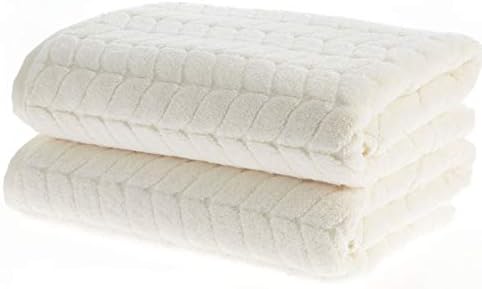 BAGNO MILANO Turkish Cotton Bath Towels, Hand Towels - Soft Plush Jacquard Collection Luxury Towels Set (Cream, Hand Towel Set of 4)