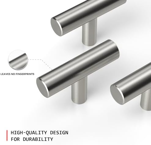 homdiy Brushed Nickel Cabinet Knobs 30 Pack - HD201SN Kitchen Cabinet Hardware Knobs Modern Drawer Pulls for Dresser Drawers