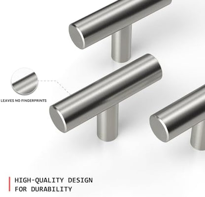 homdiy Brushed Nickel Cabinet Knobs 30 Pack - HD201SN Kitchen Cabinet Hardware Knobs Modern Drawer Pulls for Dresser Drawers