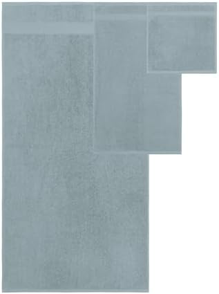 Modern Threads Otis 6-Piece 100% Cotton Towel Set – Zero Twist Jacquard Chevron – Includes 2 Bath Towels, 2 Hand Towels, 2 Washcloths – Absorbent, Quick Dry, Soft & Durable – Seafoam