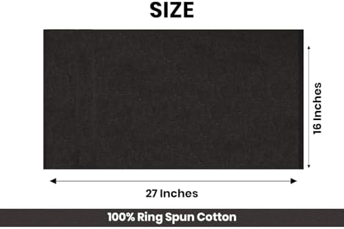 Cinara Bed & Bath Premium 100% Cotton Hand Towels – Soft, Quick Dry & Highly Absorbent – 16x27 Inches, Pack of 24 – Ideal for Bathroom, Salon, Gym, Spa & Everyday Use – Charcoal Grey