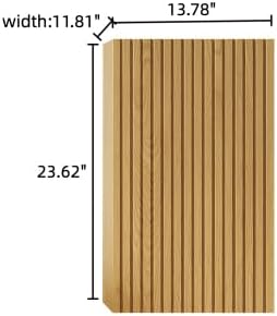 LKTART 23" Wall-Mounted Cabinet, Fluted Narrow Storage Cabinet with Door, Side Cabinet for Small Spaces Bathroom Laundry