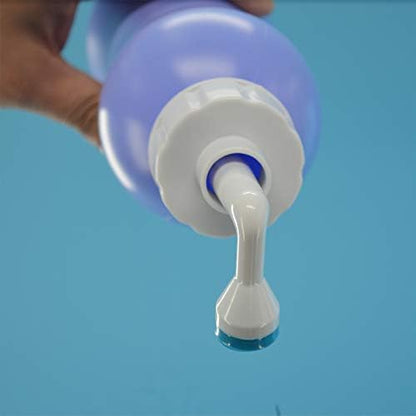 Upside Down Bidet for Postpartum Care, Old People&Child Cleansing.Portable Bidet Sprayer and Travel Bidet with Hand Held Bidet Bottle for Personal Cleansing (S+M, purple)