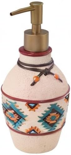 Avanti Linens - Soap Dispenser/Lotion Pump, Decorative Home Decor (Navajo Dance Collection)