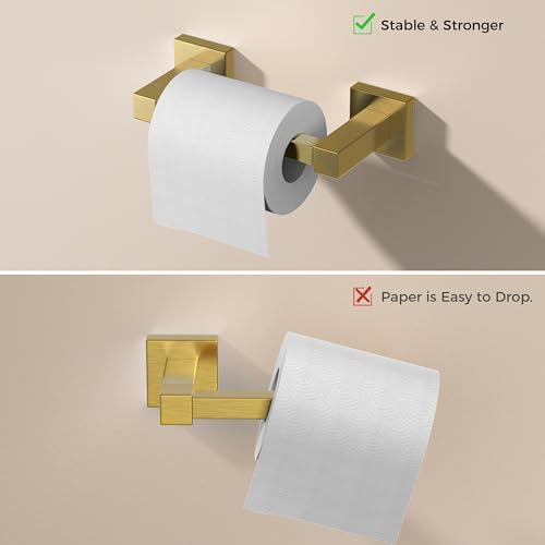 FORIOUS Toilet Paper Holder and Towel Ring Set, Bathroom Accessories Set