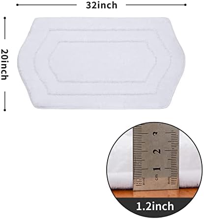 COSY HOMEER Non-Slip Bath Mat Extra Thick Absorbent Plush Washable