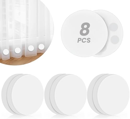YixangDD 8 Pack Shower Curtain Weights, Silicone Covered Curtain Magnets