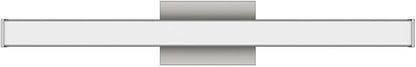 Edge Advantage 30in LED Bathroom Vanity and Wall Light 28W 2,350 Lumens 5-CCT Selectable 2700-3000-3500-4000-5000K in Brushed Nickel with Adjustable Backplate