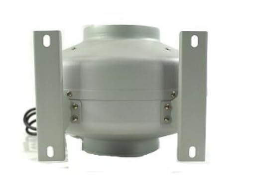 Tjernlund M-6 Metal Inline Duct Booster Fan for Ventilation, 6 in, 460 CFM | 6 in metal inline duct fan delivers 460 CFM for quiet bathroom, spa, grow room, radon and other high-moisture applications.
