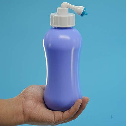 Upside Down Bidet for Postpartum Care, Old People&Child Cleansing.Portable Bidet Sprayer and Travel Bidet with Hand Held Bidet Bottle for Personal Cleansing (S+M, purple)