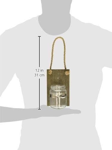 Stonebriar Natural Wall Sconce Set with Hanging Loop, Brown, 2 Count