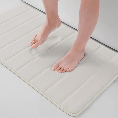 Buganda Memory Foam Bath Mat 34 x 20, Ultra Soft Absorbent Bathroom Rugs
