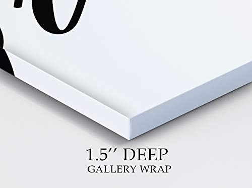 Renditions Gallery Simple Brush Sign Bathroom Décor Gallery Wrapped Canvas Wall Art, 16x16,