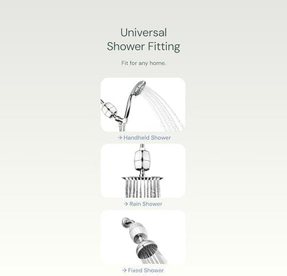 Aquabliss SF500 Daily Essential+ Shower Filter - Brushed Nickel