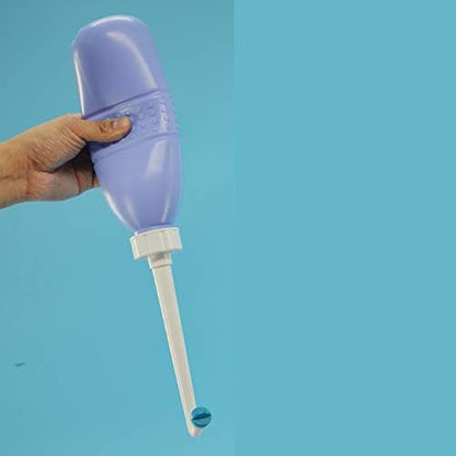 Upside Down Bidet for Postpartum Care, Old People&Child Cleansing.Portable Bidet Sprayer and Travel Bidet with Hand Held Bidet Bottle for Personal Cleansing (L, purple)