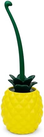 Deep & Sturdy Toilet Bowl Brush with Holder - Pineapple Bowl Brush - Durable Scrubbing - Toilet Cleaners - Household Essentials - Bathroom Cleaner - Cleaning Supplies - Household Supplies