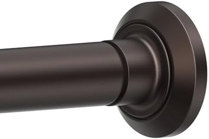 ENJOYBASICS 1" Bronze Shower Curtain Rod, 30-52" Adjustable, Secure Tension