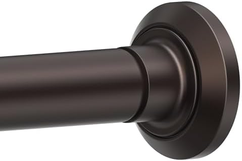 ENJOYBASICS 1" Bronze Shower Curtain Rod, 30-76" Adjustable, Secure Tension