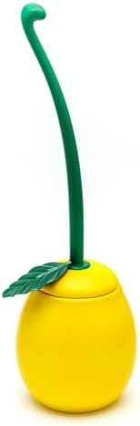 Deep & Sturdy Toilet Bowl Brush with Holder - Pear Bowl Brush - Durable Scrubbing - Toilet Cleaners - Household Essentials - Bathroom Cleaner - Cleaning Supplies - Household Supplies