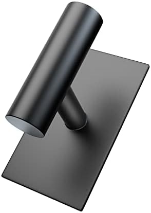 VAEHOLD Wall Towel Hooks, Heavy Duty Sticky Holder Waterproof Towel Hooks for Hanging Coat, Clothes, Closet Hook Wall Mount for Kitchen (Black, 2 Pack)