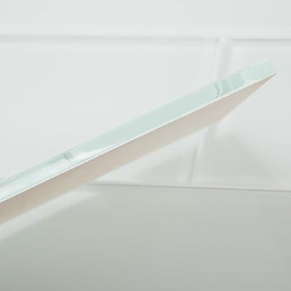 Glass Subway Tile 4 x 12 Inch White Glossy for Kitchen Backsplash Bathroom Wall Pack of 12 Sheets