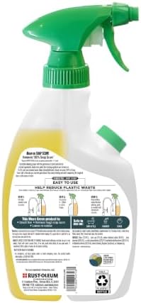 Mean Green Refillable Ultra Powered Bathroom Cleaner Concentrate, Tropical Breeze, 14.3 fl oz – Plant & Mineral Based, Removes 100% of Soap Scum, Refillable Bottle Makes 4X Refills