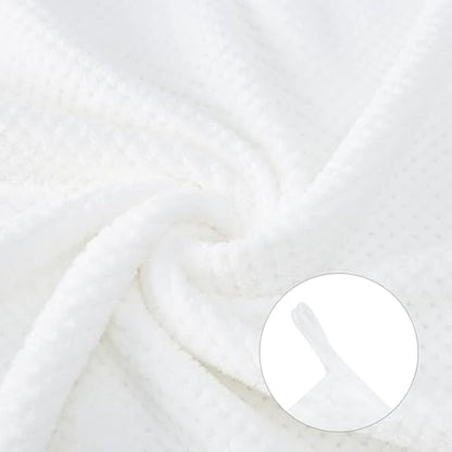 Bath Towel Set Pack of 2, 35 x 70 Inches Large Microfiber Bath Towels, Soft, Absorbent, and Quick Dry Towels for Bathroom, Pool, Beach, Swim, and Yoga, Large Bathroom Towels(2PCS White)