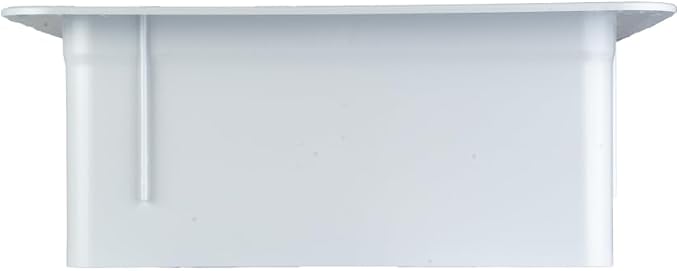 HENG'S INDUSTRIES Interior White Garnish | Great for RVs, Campers, Motorhomes | 6" Vertical Leg | Fits 16" x 16" Openings | 90146-C