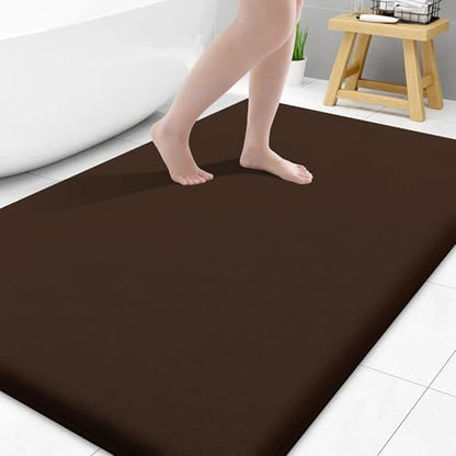 Smiry Memory Foam Bath Mat 47x32, Extra Soft and Absorbent Bathroom Rugs