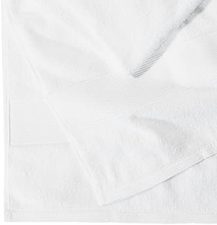 Belizzi Home Premium Cotton Oversized 2 Pack Bath Sheet 35x70-100% Pure Cotton - Ideal for Everyday use - Ultra Soft & Highly Absorbent - Machine Washable - White