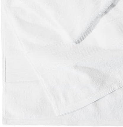 Belizzi Home Premium Cotton Oversized 2 Pack Bath Sheet 35x70-100% Pure Cotton - Ideal for Everyday use - Ultra Soft & Highly Absorbent - Machine Washable - White