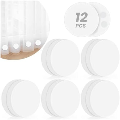 YixangDD 12 Pack Shower Curtain Weights, Silicone Covered Curtain Magnets