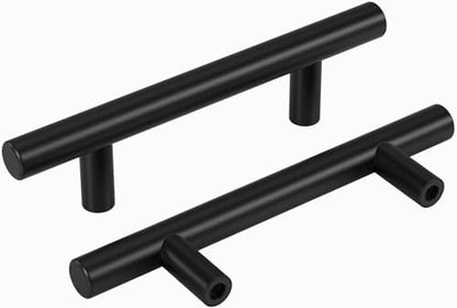 homdiy 100Pack 5in Cabinet Handles Black Kitchen Cabinet Pulls Drawer Pulls for Dresser Drawers