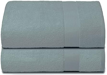 Belizzi Home Premium Cotton Oversized 2 Pack Bath Sheet 35x70-100% Pure Cotton - Ideal for Everyday use - Ultra Soft & Highly Absorbent - Machine Washable - Jade