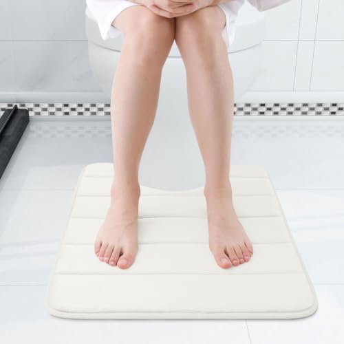 Buganda Memory Foam U-Shaped Toilet Rugs 24 x 20, Absorbent Bathroom mat