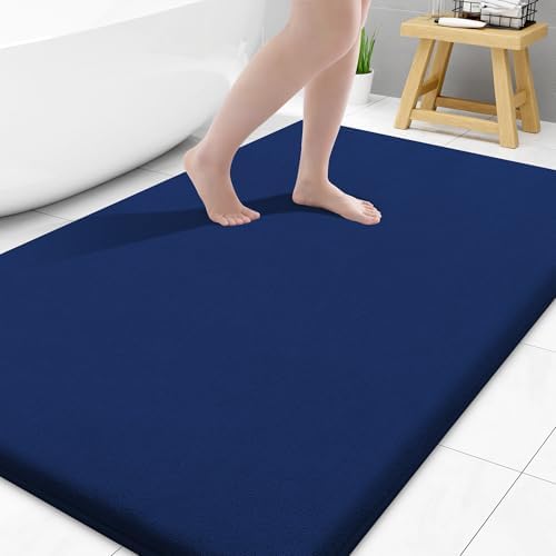 Smiry Memory Foam Bath Mat 47x32, Extra Soft and Absorbent Bathroom Rugs