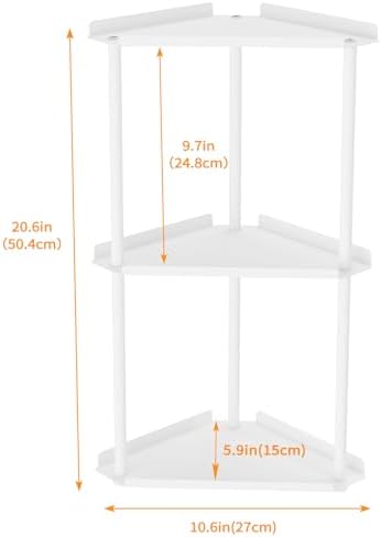 Jesginboo 3 Tier Bathroom Counter Organizer, Vanity Organizer Corner Shelf