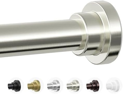 Mcrbeay Shower Curtain Rod, 1" Diameter Heavy Duty Tension Shower Rod