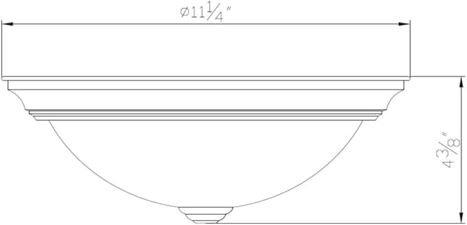 Design House 11 Inch Hays Integrated LED Ceiling Light 2-Pack, Indoor, Frosted Glass, Satin Nickel – Design House, 579169