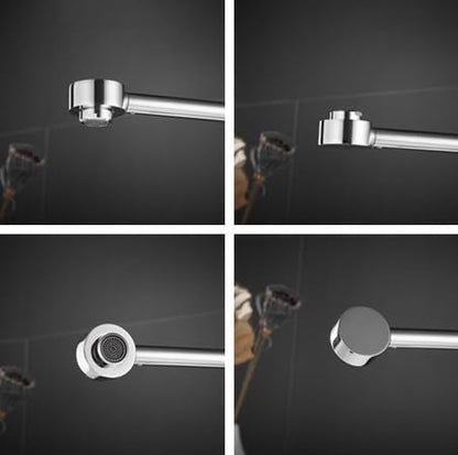 Vessel Sink Faucet Tall Bathroom Faucet Chrome - Solid Brass Bathroom Vanity Sink Faucet One Hole with Water Supply Hoses