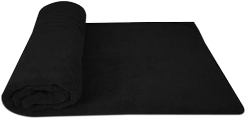 Pack of 2 Jumbo Bath Sheet 40 x 80 Inches, Extra Large Lightweight & Quick Dry Bath Towel, Super Soft & Highly Absorbent – 100% Cotton, Perfect to Wrap Yourself in – Black