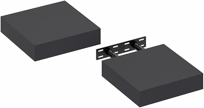 Furinno Tanna Floating Shelves for Wall Set of 2, 9 x 9 Wall Shelf, Wall Mounted Floating Shelf with Invisible Bracket, 2-Inch Thick, for Bathroom, Living Room, Bedroom, Home Office, Americano