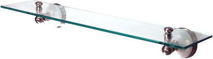 Kingston Brass BA1119SN Victorian Cosmetic Glass Shelf, Brushed Nickel