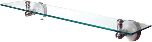 Kingston Brass BA1119SN Victorian Cosmetic Glass Shelf, Brushed Nickel