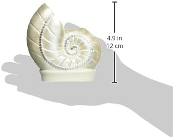 Avanti Linens - Toothbrush Holder, Seashell Inspired Bathroom Accessories, Guest Bathroom Essentials (Sequin Shell Collection)