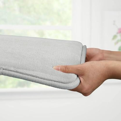 Memory Foam Bath Mat Non Slip Absorbent Super Cozy Velvet Bathroom Rug Carpet (20 inches X 32 inches, Silver)