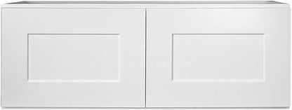Design House 543272 Brookings Unassembled RTA (Ready-to-Assemble) Shaker Style Bridge Wall Kitchen Cabinet W3312 33x12x12, White
