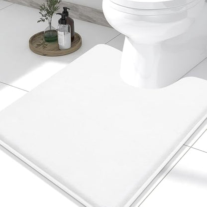 Smiry Memory Foam Toilet Rugs 24x20, Extra Soft Absorbent Bathroom Rugs