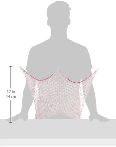 Beistle Red Decorative Fish Netting, Beach Party Supplies for Ocean, Under-The-Sea or Pirate Themed Parties, Hawaiian Luau’s, Summer Beach Parties, 4’ x 12’