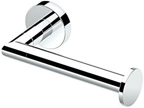 Gatco 4633 Glam Wall Mounted Toilet Paper Holder, Single Post Chrome Toilet Tissue Roll Holder, 6.7-Inch Modern Bathroom Paper Dispenser, Rust-Resistant Accessory for Powder Room & Guest Bathroom